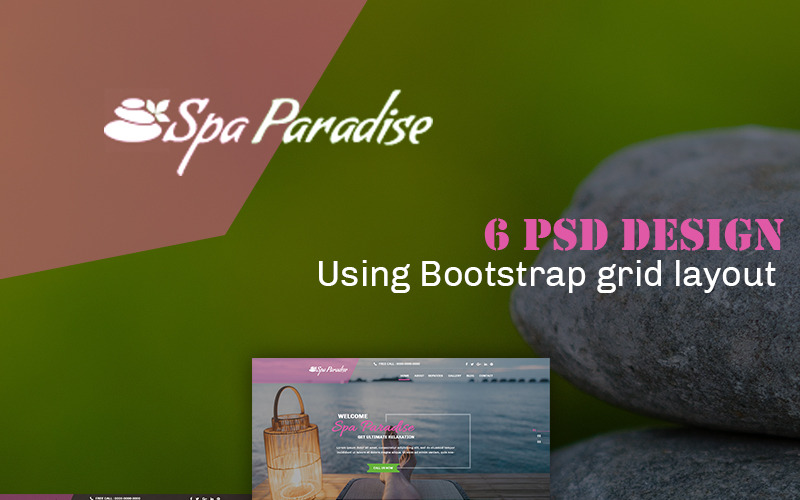 Spa Paradise - багатоцільовий Spa PSD шаблон