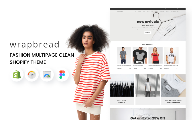 包装纸-时尚多页清洁Shopify主题