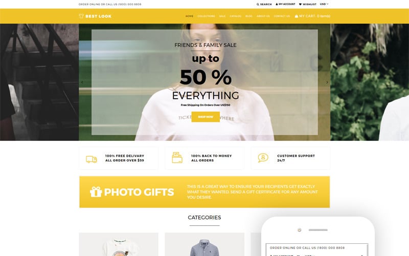 Best Look - T-Shirt Responsive Shopify Theme