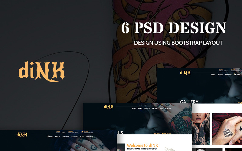 diNK - Többcélú Directory PSD sablon