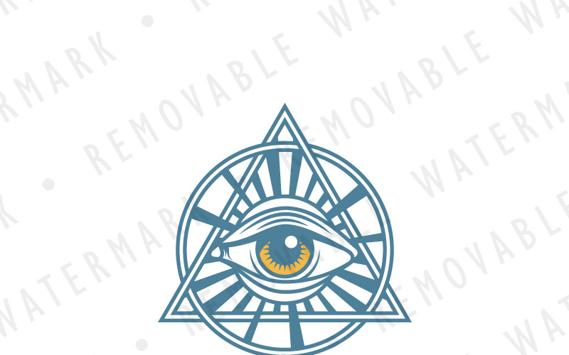 Download Шаблон логотипа "Eye of Providence Logo Template" / Eye of Providence Logo Template - Шаблон логотипа на тему графика providence,eye,god,divine,pyramid,seal,freemason,illuminati,sacred,security,guide,secret,ancient,logo,design,template,church,publishing,money,investing