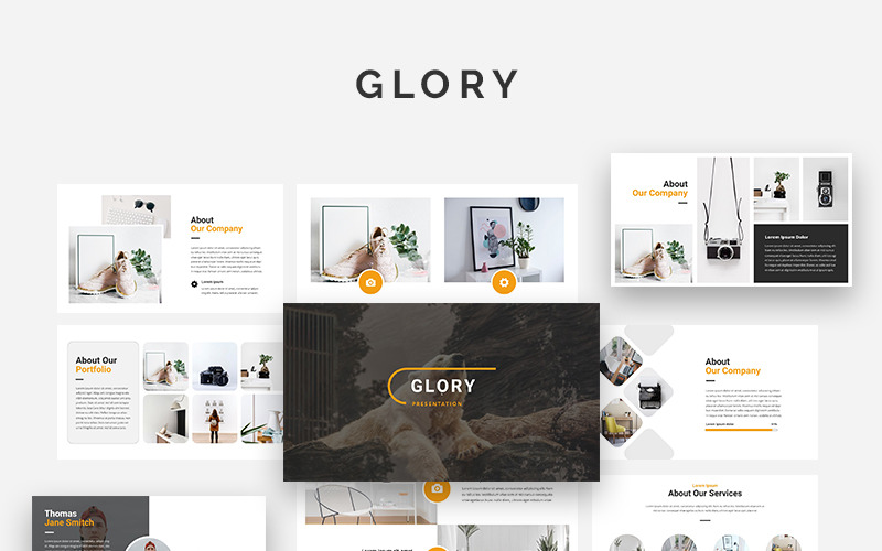 Glory - креативный шаблон PowerPoint