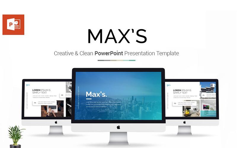 Modèle PowerPoint de présentation de Max