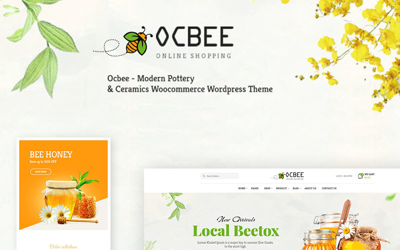 Ocbee - Tema WooCommerce de Honey Bee Production