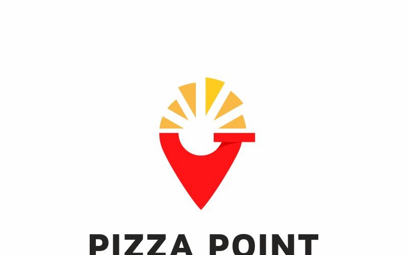 Pizza punt Logo sjabloon