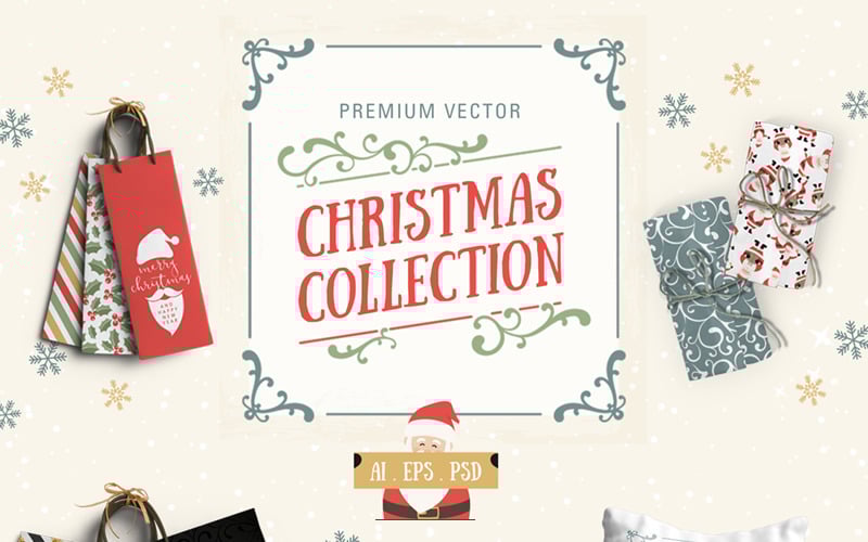 Вектор Різдвяна колекція - ілюстрація