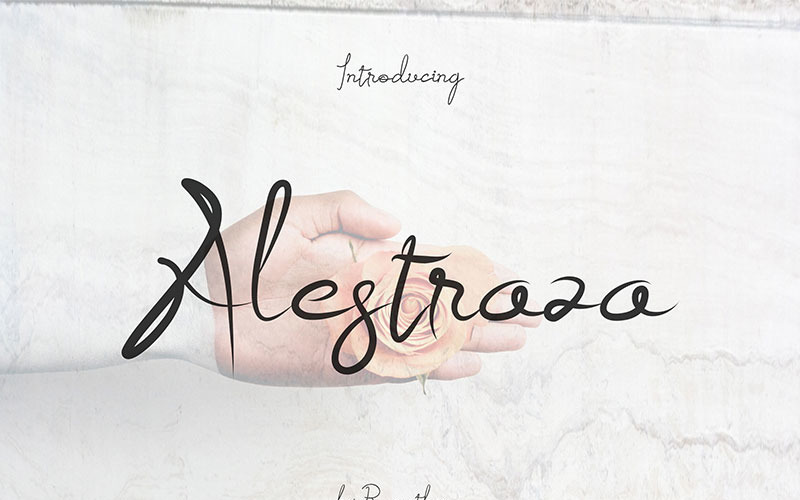 Alestraza-lettertype