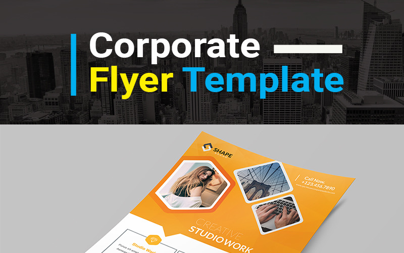 Download Фирменный стиль "Creative Studio Work Flyer PSD - Corporate Identity Template" / Creative Studio Work Flyer PSD - Corporate Identity Template - Фирменный стиль на тему графика ad agency builder bundle business clean coaching company concept consulting corporate creative design digital flyer flyers marketing modern multipurpose office