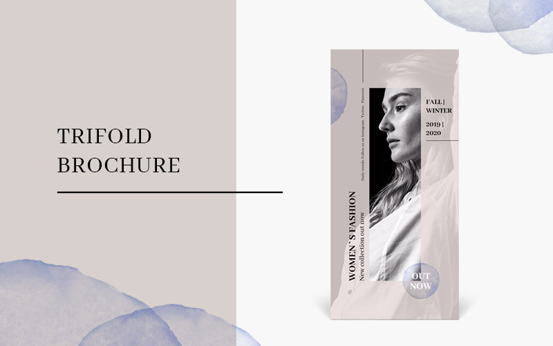 Fashion Trifold Broschüre - Corporate Identity Vorlage
