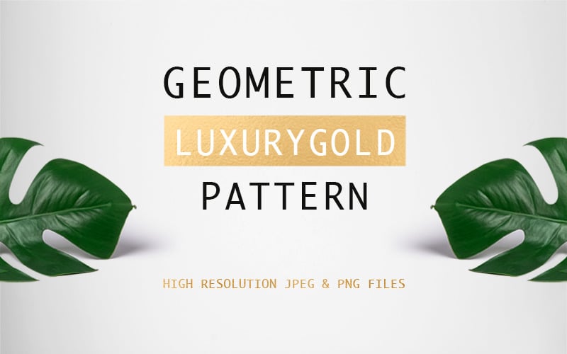 Geometric Luxurygold Pattern