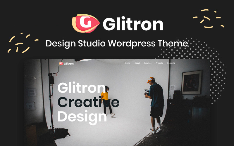 Giltron - тема WordPress Elementor для студии дизайна