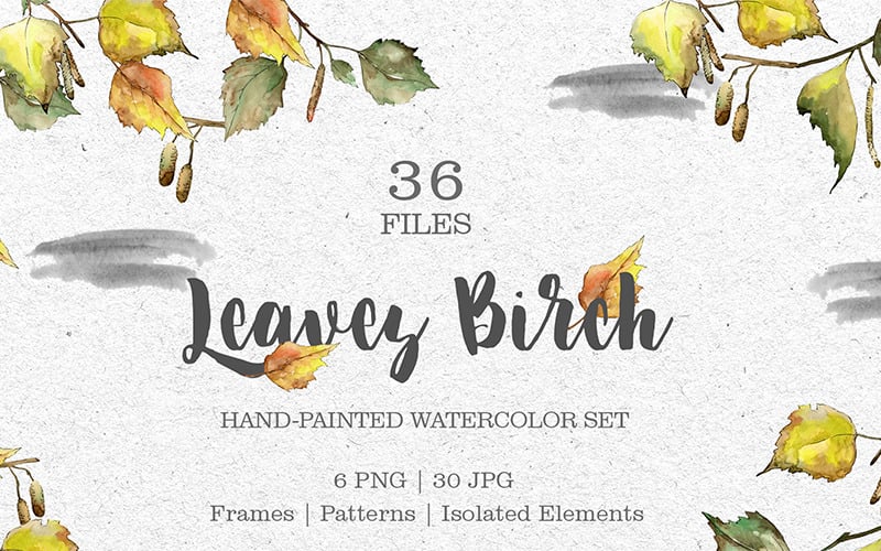 Download Иллюстрация "Leaves Birch Watercolor Png - Illustration" / Leaves Birch Watercolor Png - Illustration - Иллюстрация на тему графика leaves birch watercolor png