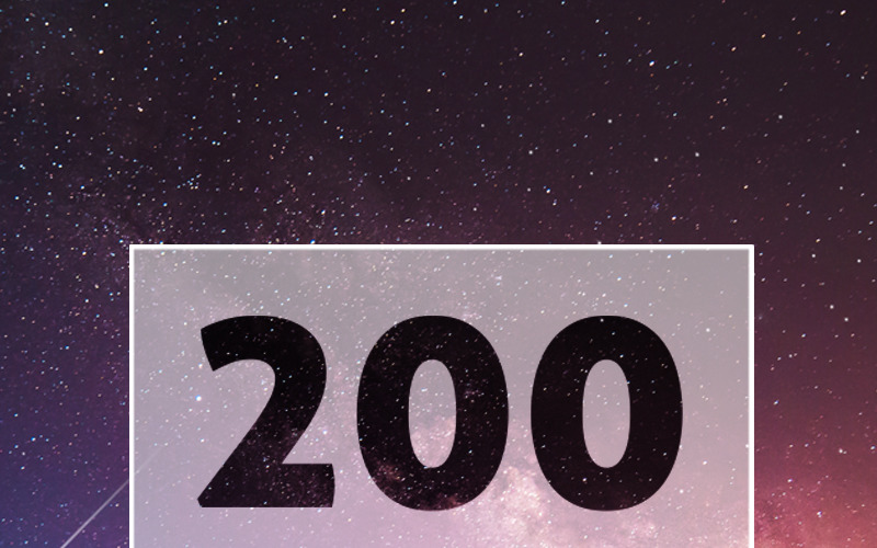 Modèle de logo de logos de typographie 200