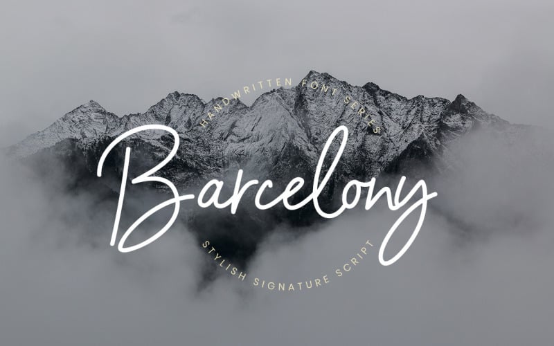 Barcelony签名字体