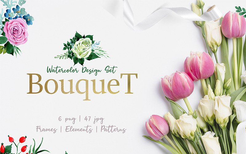 Download Иллюстрация "Bouquet Pink "Tenderness"  Watercolor Png - Illustration" / Bouquet Pink "Tenderness"  Watercolor Png - Illustration - Иллюстрация на тему графика bouquet pink &amp;quot;tenderness&amp;quot; watercolor png