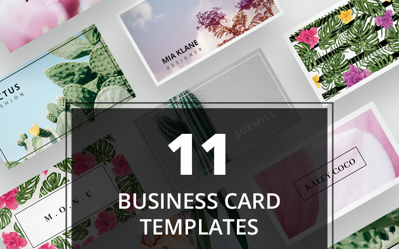 Download Бандл дизайнов №1 визиток / Business Card + images No. 01 - Corporate Identity Template - Фирменный стиль на тему графика business card template flower flowers floral minimalist minimalism clean modern female beauty fashion lifestyle name personal design set bundle collection