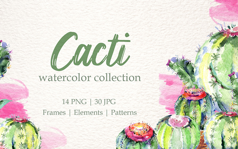 Download Иллюстрация "Cacti Watercolor Png - Illustration" / Cacti Watercolor Png - Illustration - Иллюстрация на тему графика cacti watercolor png