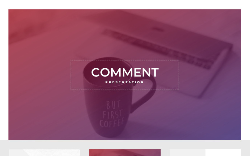 Commentaire - Modèle PowerPoint créatif