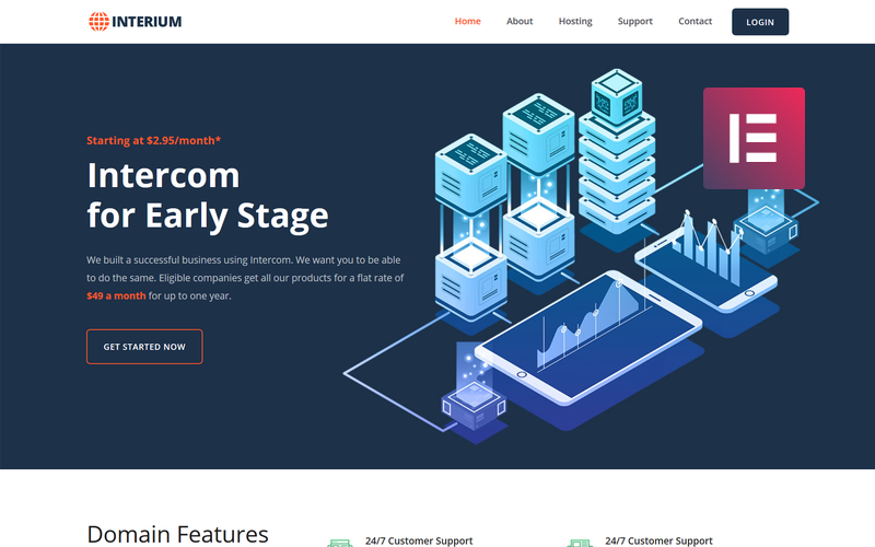 Interium - Hosting von WordPress Elementor Theme