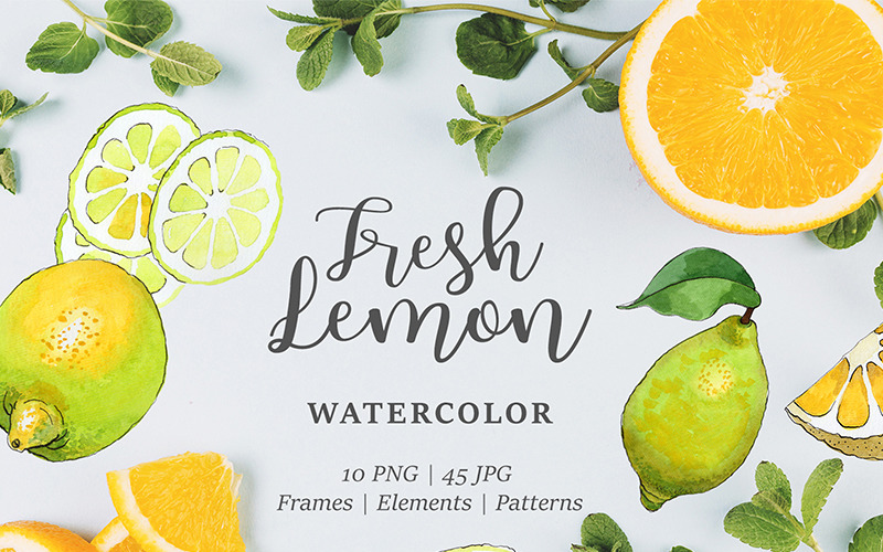 Download Иллюстрация "Lemon Watercolor png - Illustration" / Lemon Watercolor png - Illustration - Иллюстрация на тему графика lemon watercolor png