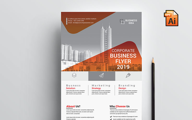 Download Фирменный стиль "Print Ready Business Flyer - Corporate Identity Template" / Print Ready Business Flyer - Corporate Identity Template - Фирменный стиль на тему графика fyer corporate flyer artistic blue building computer graph graphic green hi-quality id kit internet logo modern multimedia official photo play