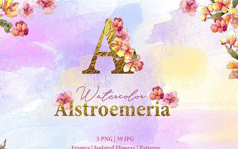 Download Иллюстрация "Alstroemeria Watercolor Png - Illustration" / Alstroemeria Watercolor Png - Illustration - Иллюстрация на тему графика alstroemeria watercolor png