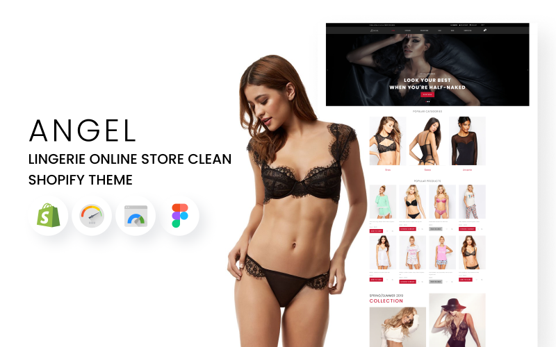 Angel - Интернет-магазин нижнего белья Clean Shopify Theme