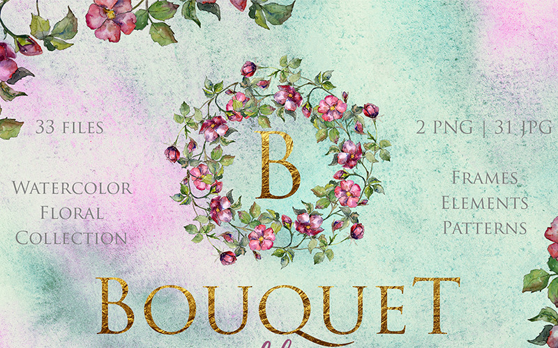 Download Иллюстрация "Bouquet of Wild Roses Watercolor png - Illustration" / Bouquet of Wild Roses Watercolor png - Illustration - Иллюстрация на тему графика bouquet of wild roses watercolor png