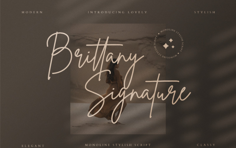 Brittany Signature Kurzív Betűtípus