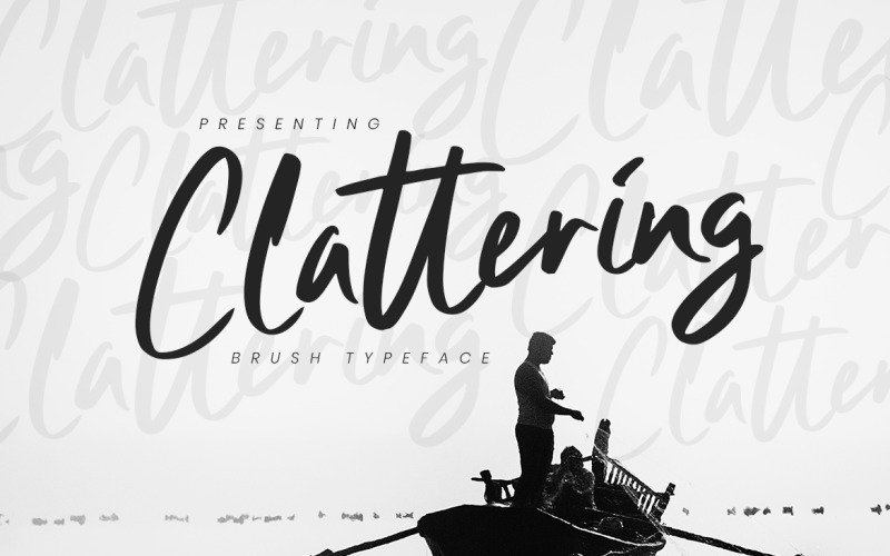 Download Шрифт "Clattering Brush Typeface Font" / Clattering Brush Typeface Font - Шрифт на тему графика handwriting,handwritten,script,casual,natural,fashion,logo,typography,signature,branding,elegant,classy,beauty,handdrawn,business,brush