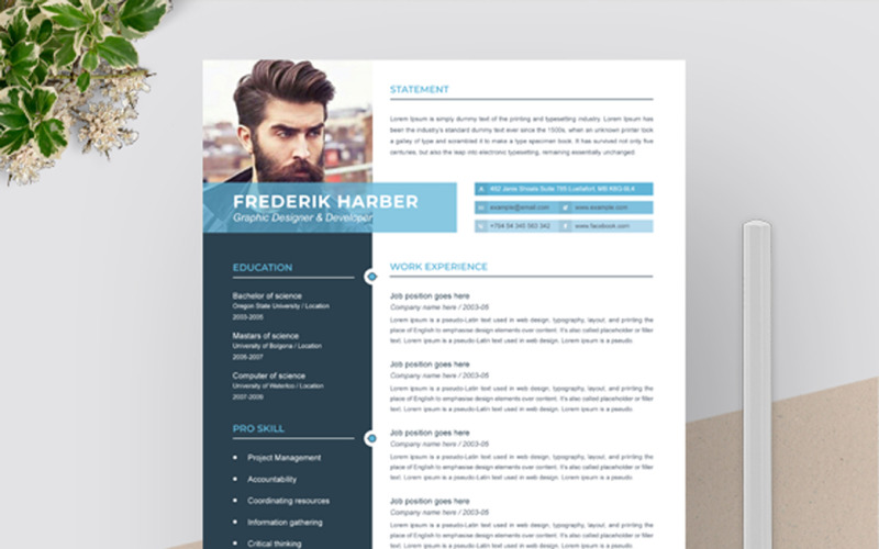 Download Резюме "Frederik Harber Resume Template" / Frederik Harber Resume Template - Резюме на тему графика a4,clean resume,cv,cv clean,cv doc,cv elegant,cv template,elegant resume,modern resume,professional resume,resume,resume clean,resume creative,resume cv,resume design,resume minimal,resume pa