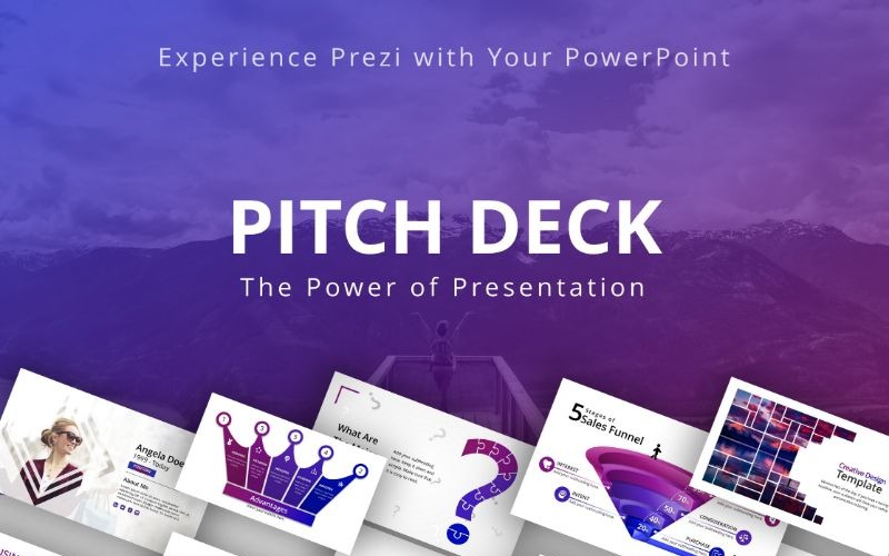 Pitch Deck PowerPoint şablonu