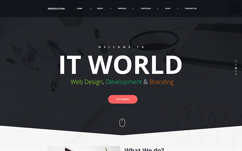 Web Solution Landing Page Template