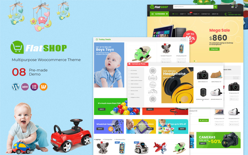 FlatSHOP - Tema WooCommerce multiuso