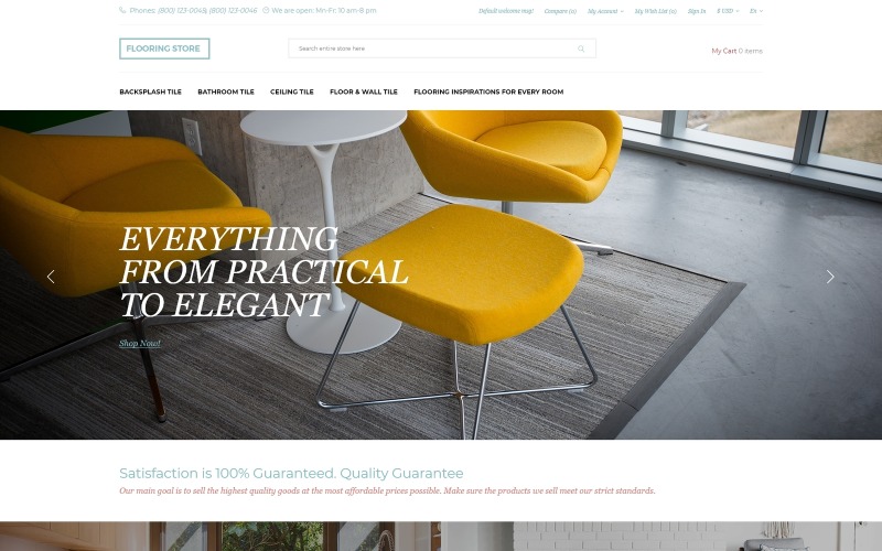 используйте шаблон opencart