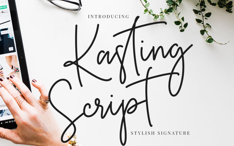 Fonte de assinatura Kasting Script