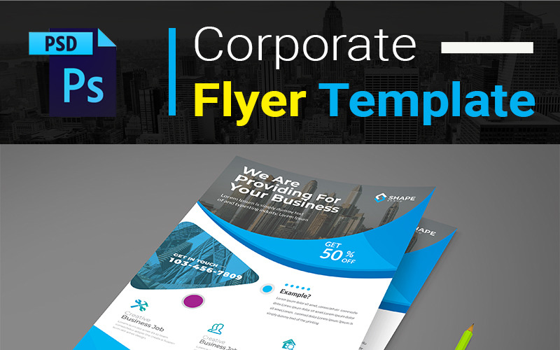 Download Фирменный стиль "For Your Business Flyer - Corporate Identity Template" / For Your Business Flyer - Corporate Identity Template - Фирменный стиль на тему графика ad agency builder bundle business clean coaching company concept consulting corporate creative design digital flyer flyers marketing modern multipurpose office