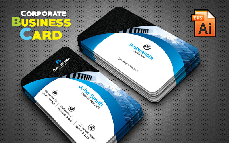 Download Фирменный стиль "John Smith Business Card - Corporate Identity Template" / John Smith Business Card - Corporate Identity Template - Фирменный стиль на тему графика abstract art artistic blue building computer corporate graph graphic green hi-quality id kit internet logo modern multimedia official photo play