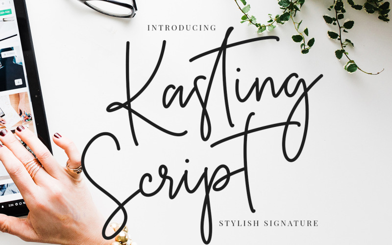 Kasting-Script-Signaturschriftart