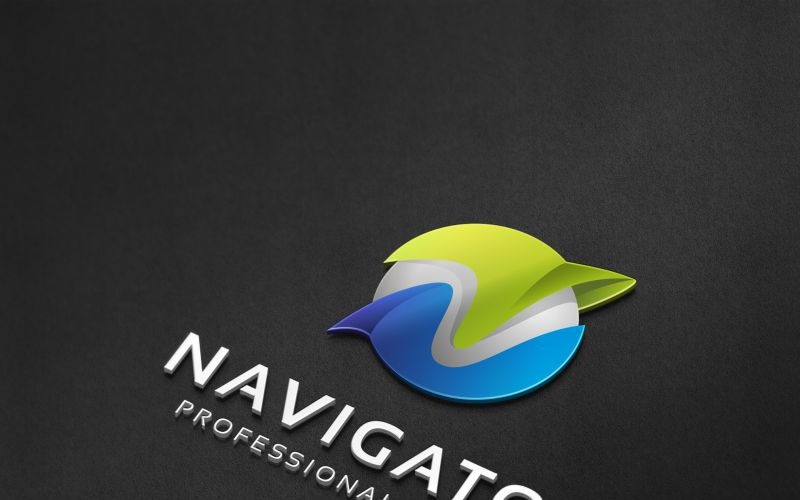 Navigator - N Harfi Logo Şablonu