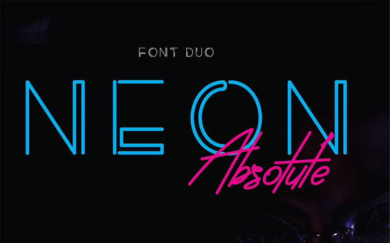 Neon Absolute - Duo + extra lettertype