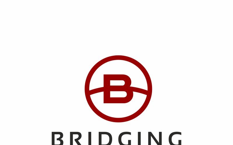 Szablon Logo litery B Bridging