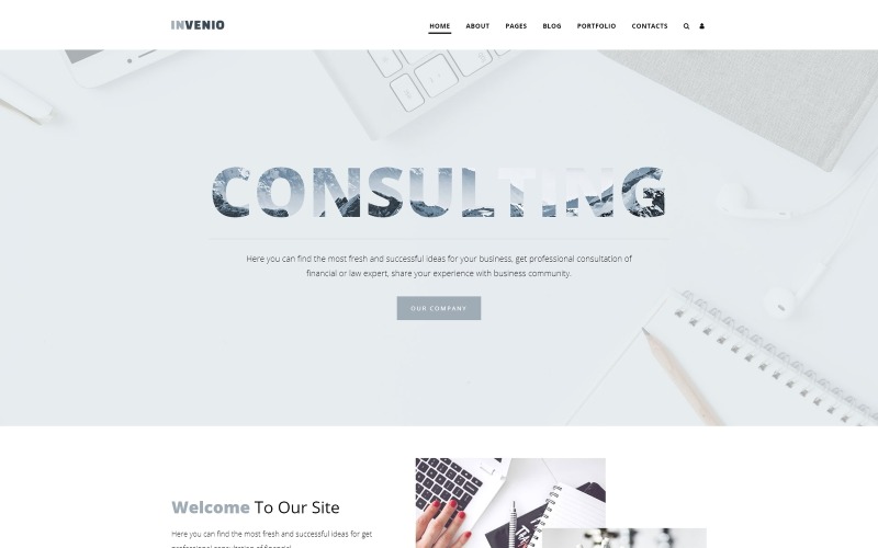 INVENIO - Consultoria Corporativa Joomla Template Ready-to-Use