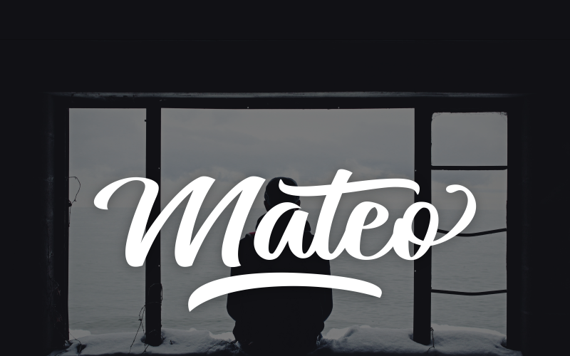 Download Шрифт "Mateo Cursive Font" / Mateo Cursive Font - Шрифт на тему графика 