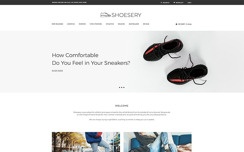 Shoesery - Shoe Store Clean Shopify-thema