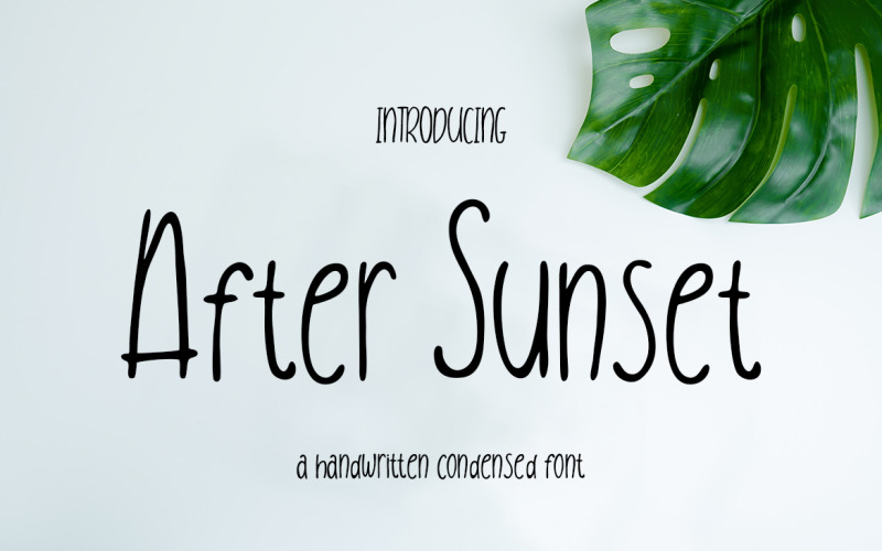 Download Шрифт "After Sunset Handwritten Condensed Font" / After Sunset Handwritten Condensed Font - Шрифт на тему графика branding,condensed,display,hand-lettered,hand-written,handdrawn,handlettering,handwritten,handwritting,sans-serif,casual,natural,logo,typography,elegant
