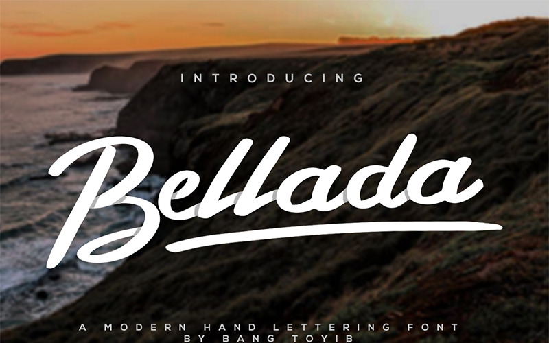 Download Шрифт "Bellada Brush Font" / Bellada Brush Font - Шрифт на тему графика bold brush clean connected contemporary cool font cursive elegant fancy handmade handwriting handwritten heavy hipster informal paint paintbrush painted popular