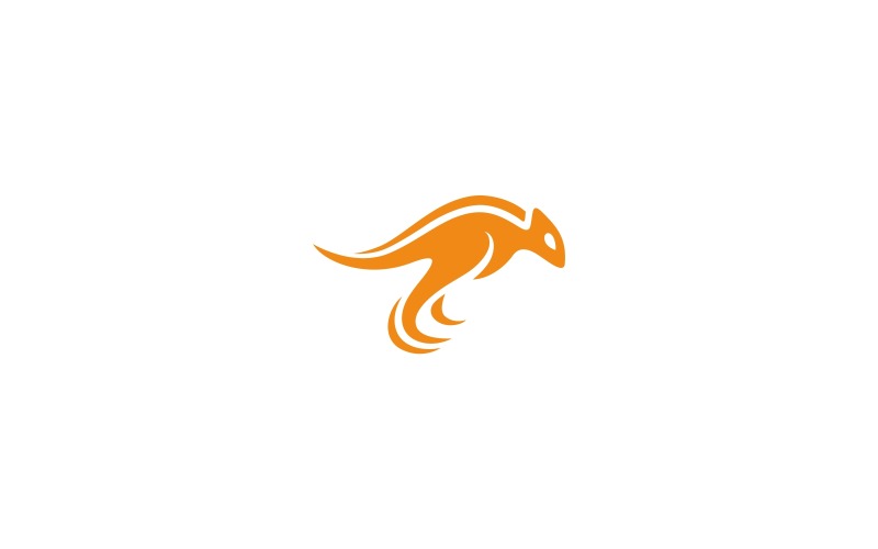 Download Шаблон логотипа "Kangaroo Logo Template" / Kangaroo Logo Template - Шаблон логотипа на тему графика animals australia bright elegant kangaroo logo latest template modern orange running simple smart objects turquoise vector wild yellow,animal,animals,australia,boxe,brand,branding,business,cl