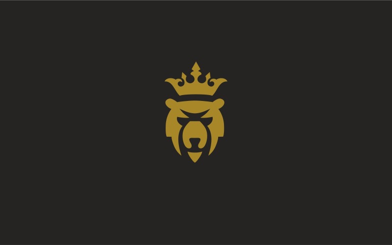 Download Шаблон логотипа "King Bear Logo Template" / King Bear Logo Template - Шаблон логотипа на тему графика animal animals bear beast big blue cold cool creative design fat freeze frozen graphic heavy ice image logo mascot media,animal,animals,animation,arctic,bear,beauty,business,company,cartoon,c