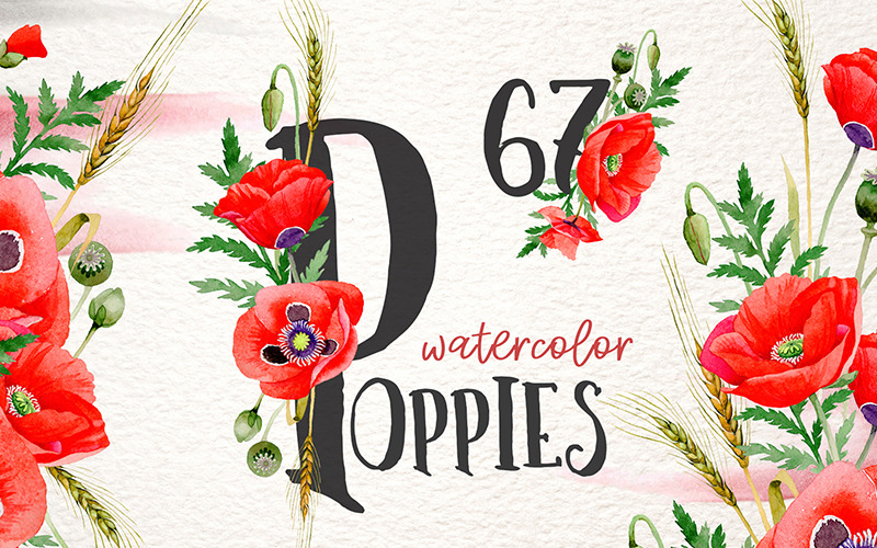 Download Иллюстрация "Magic Poppies red Watercolor Png - Illustration" / Magic Poppies red Watercolor Png - Illustration - Иллюстрация на тему графика magic poppies red watercolor png